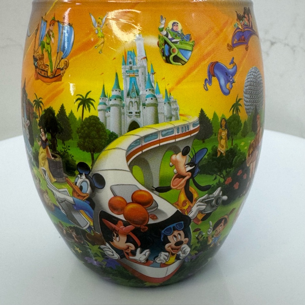 Vintage Disney Parks “Glow Candle” Walt Disney World Character Collage Taiwan
